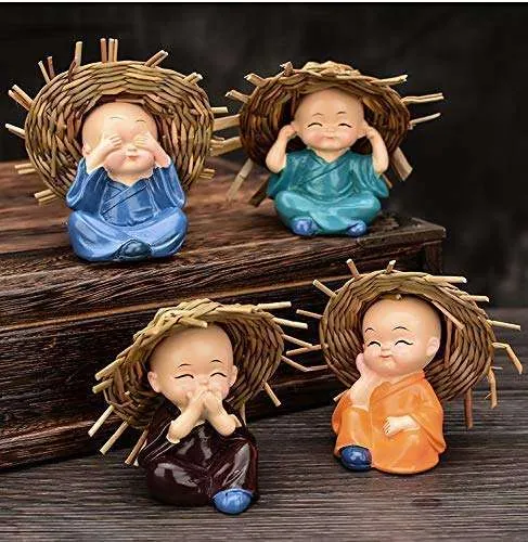 Resin Baby Monk Figurines Set, photo 1 of 4