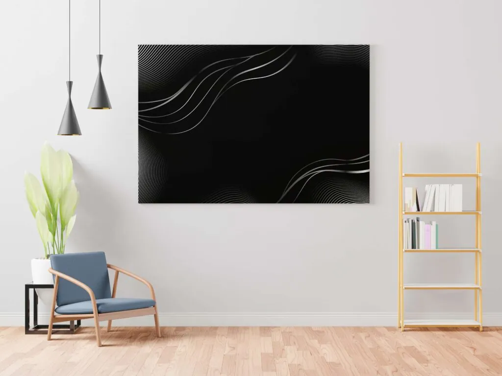 Abstract Minimalist Line Canvas Painting, photo 1 of 4
