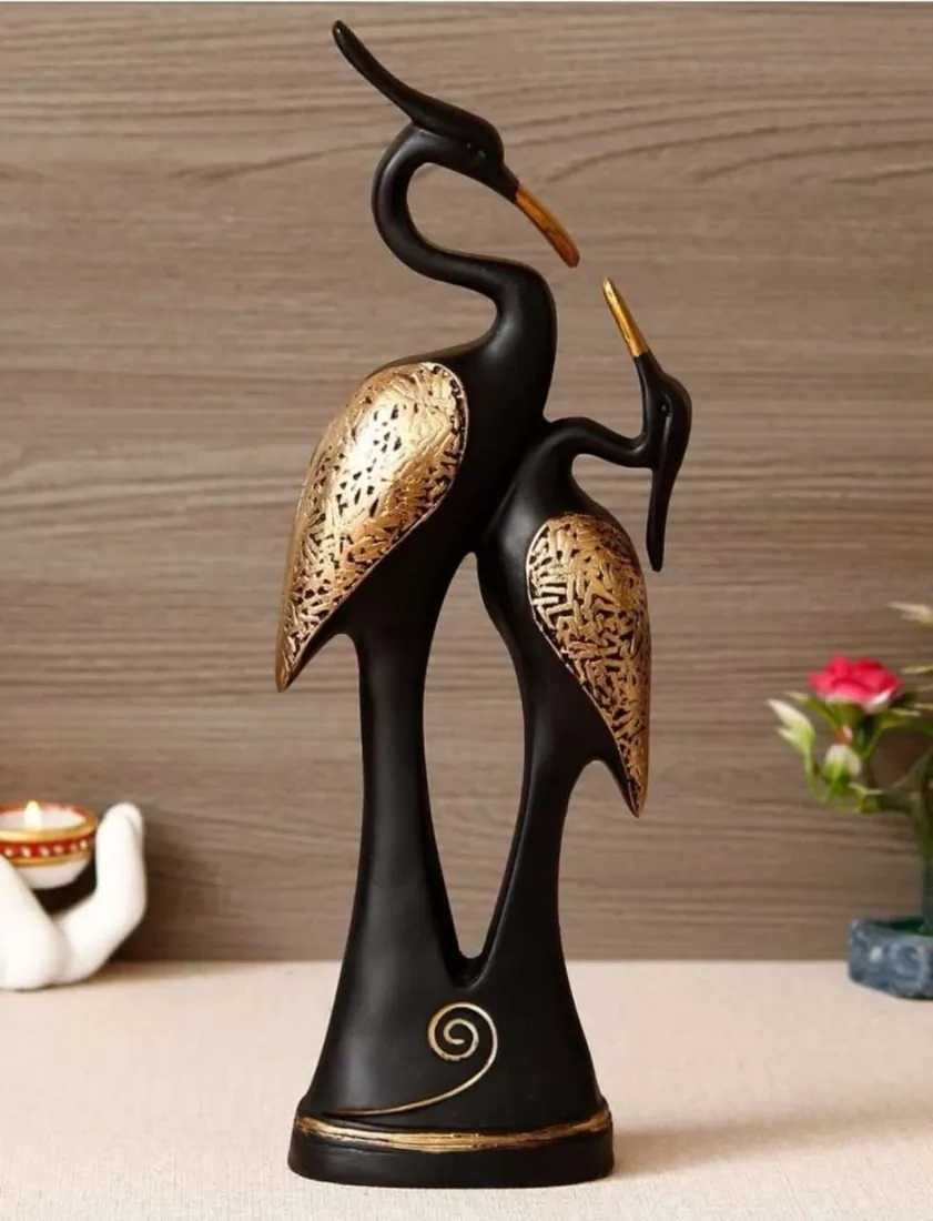 Resin Crane Pair Figurine, photo 1 of 4