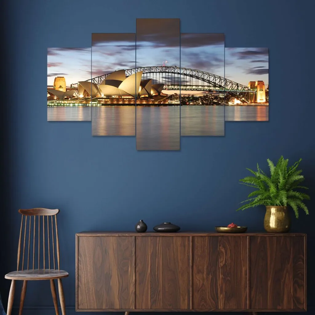 Sydney Harbour Multi-Panel Wall Painting, photo 1 of 4