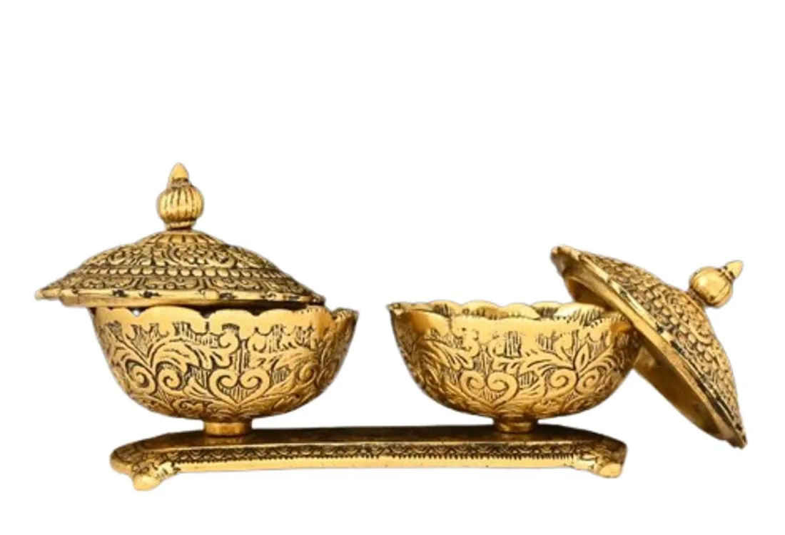 2 Dry Fruit Bowls With Lid