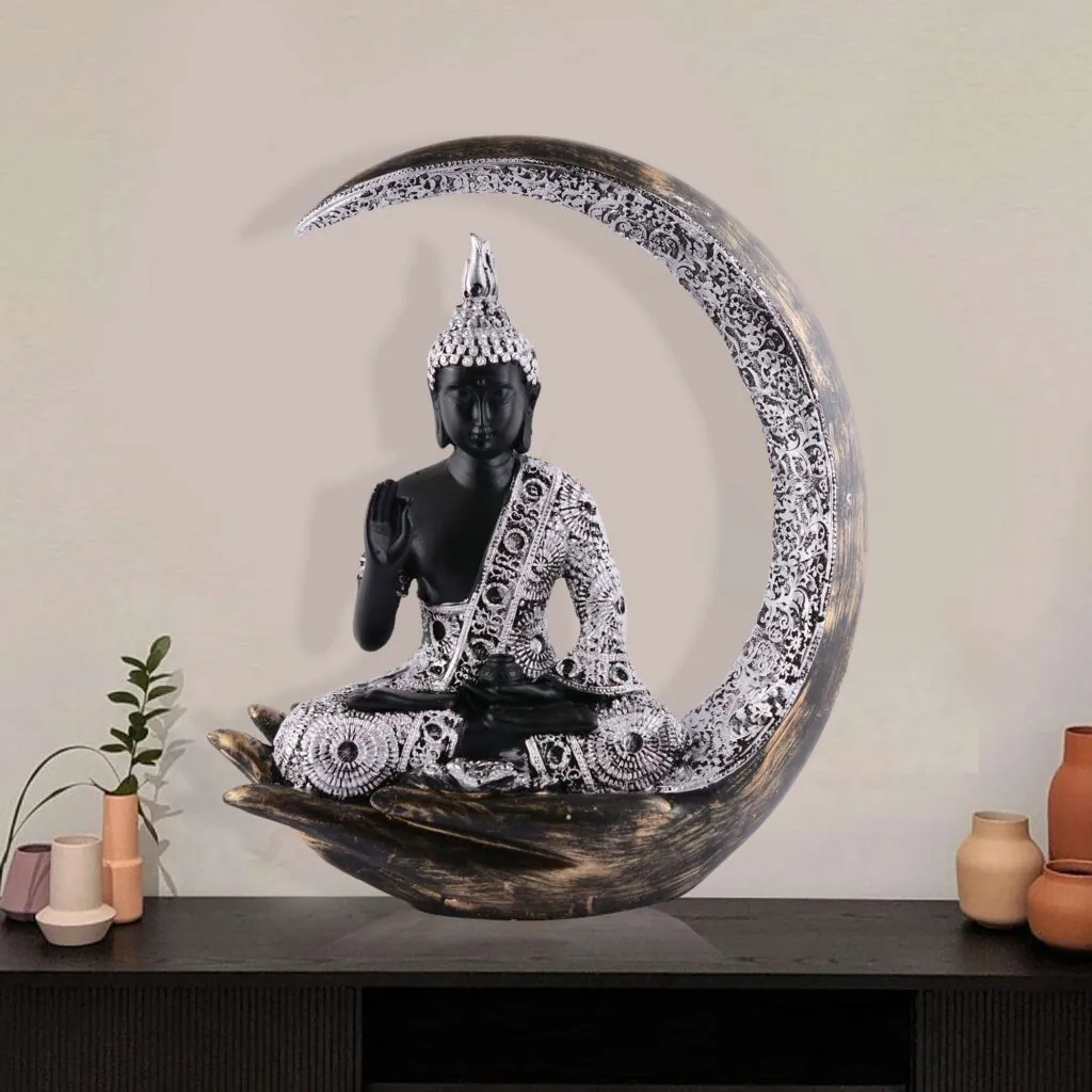 Black and Silver Moon Buddha, photo 1 of 4