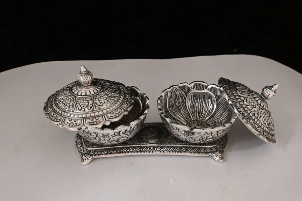 Dryfruit 2 Bowls With Lid, photo 1 of 4