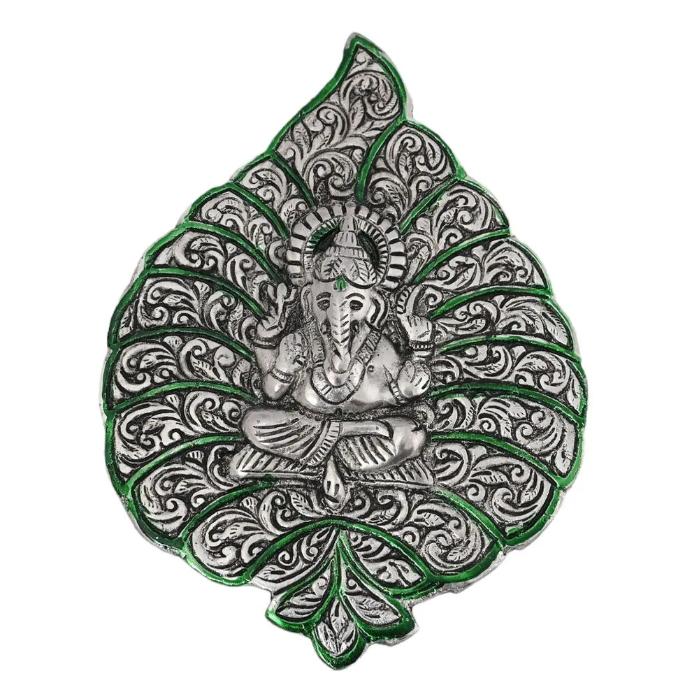 Leaf Ganesha Meena Silver Hanging, photo 1 of 4