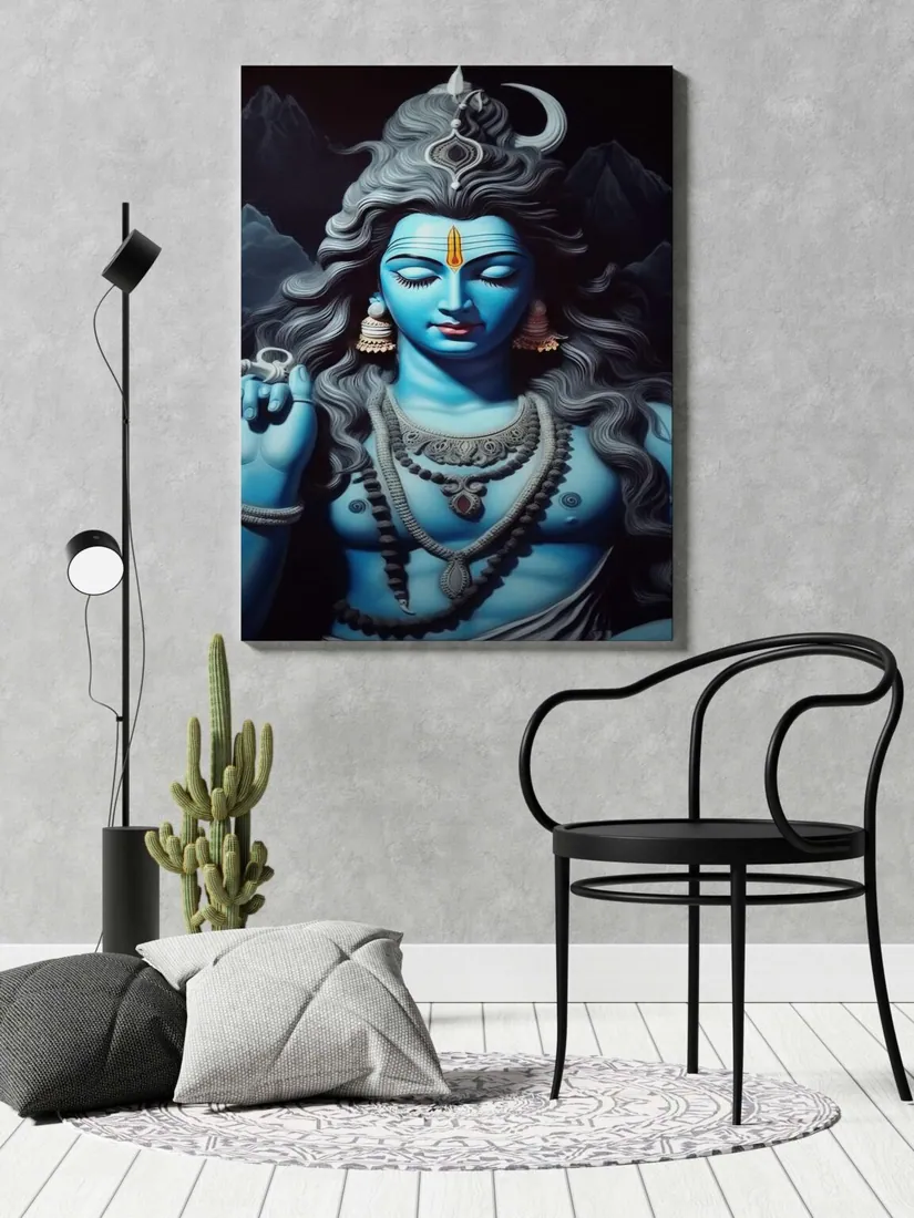 Lord Shiva Canvas Painting, photo 1 of 4