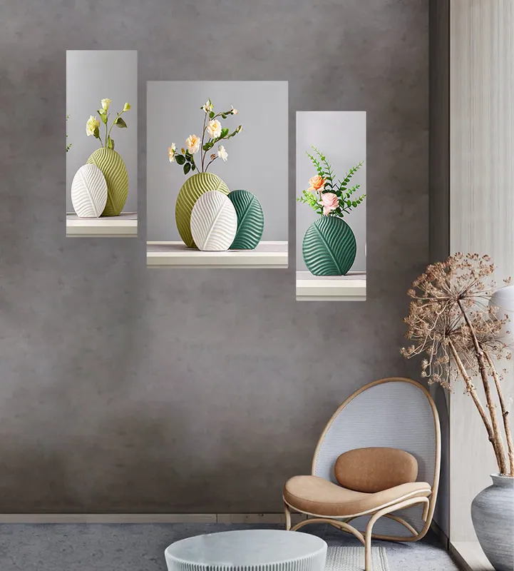 Vase Floral Digital Wall Painting, photo 1 of 4