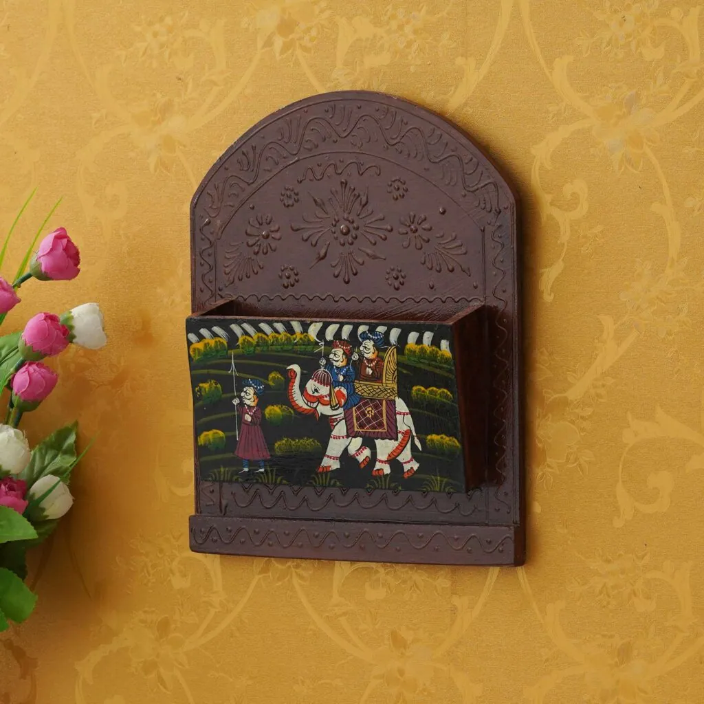 Painted Wooden Wall Letter Holder