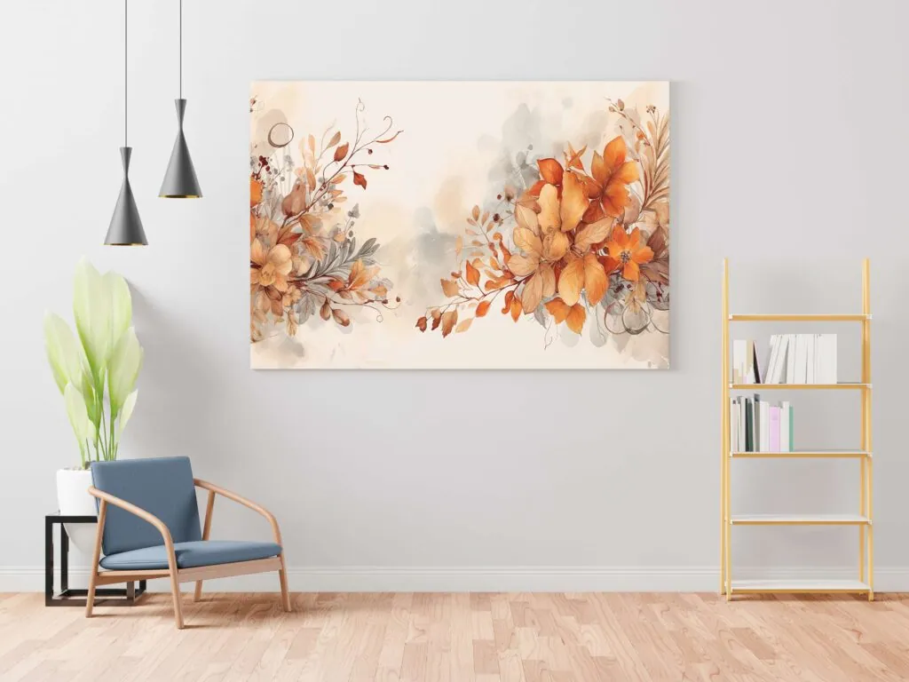 Watercolor Floral Canvas Painting, photo 1 of 4