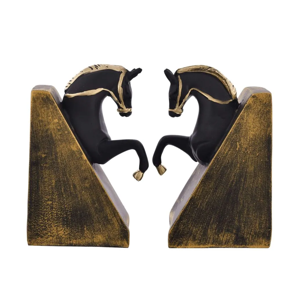Resin Horse Head Bookends Pair, photo 1 of 4