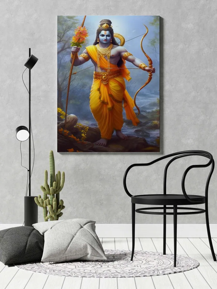 Lord Rama Canvas Painting, photo 1 of 4
