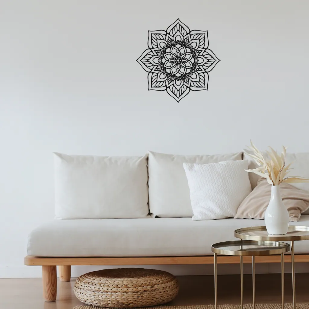Floral Mandala Cutout Wall Art, photo 1 of 4