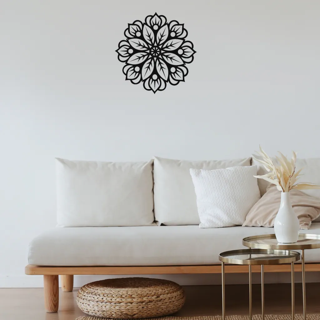 Lotus Mandala Cutout Wall Art, photo 1 of 4