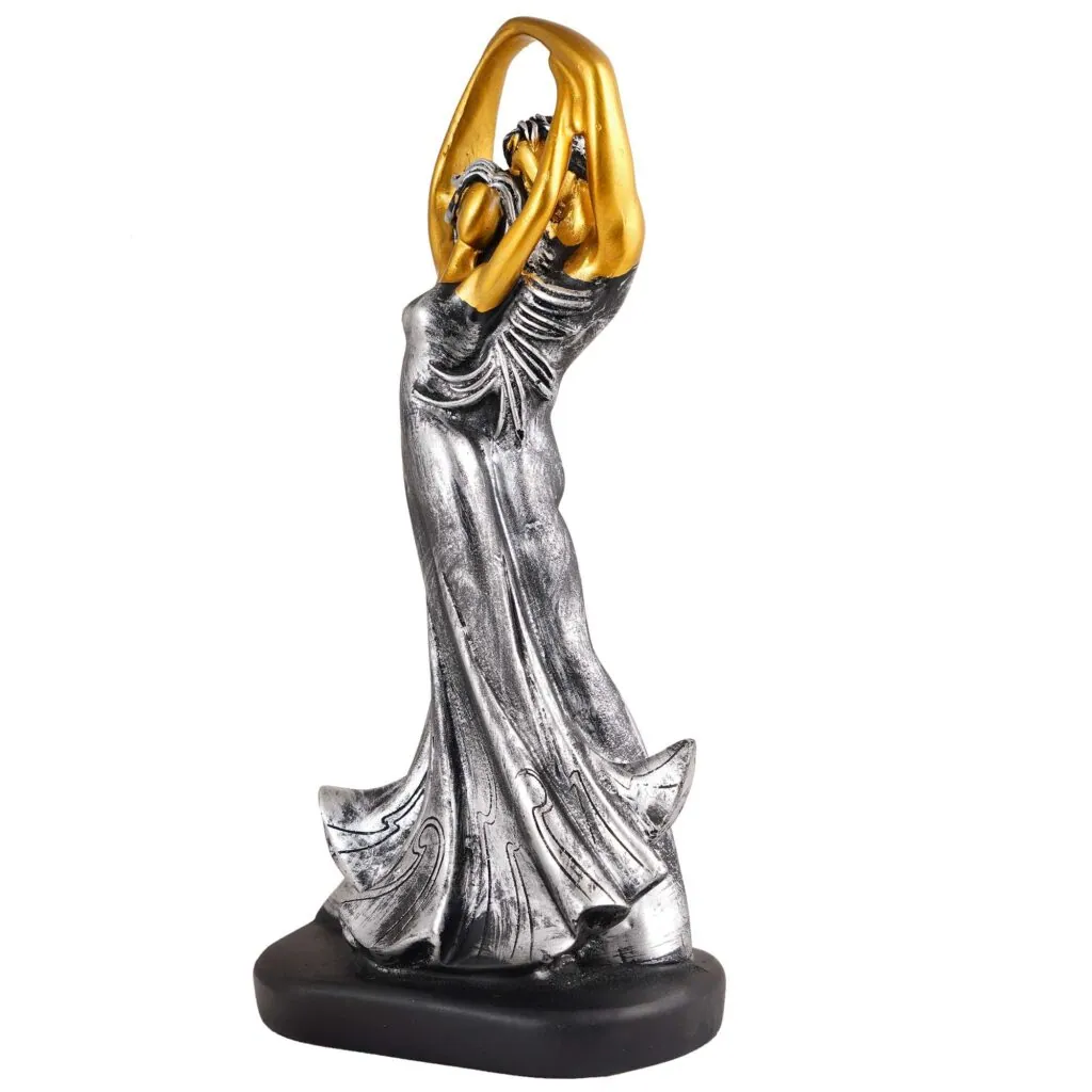 Silver Dancer Resin Statue, photo 1 of 4