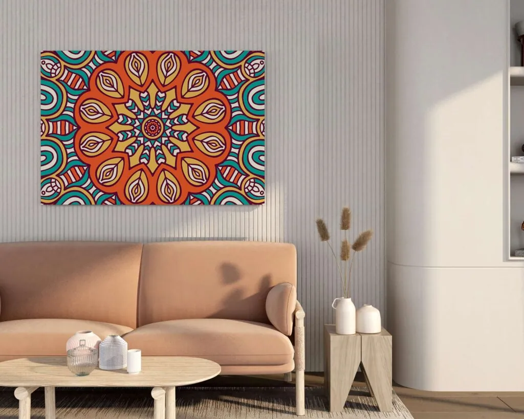 Bright Mandala Art Canvas Painting, photo 1 of 4