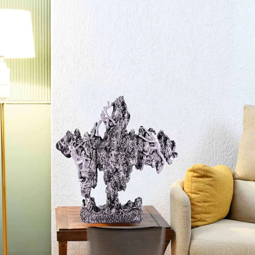 Resin Rock Climbers Sculpture, photo 1 of 4