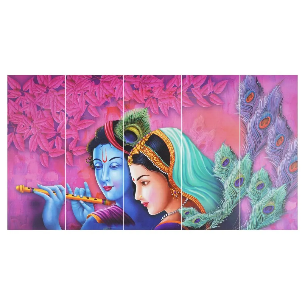 Radha Krishna Digital Wall Painting, photo 1 of 4