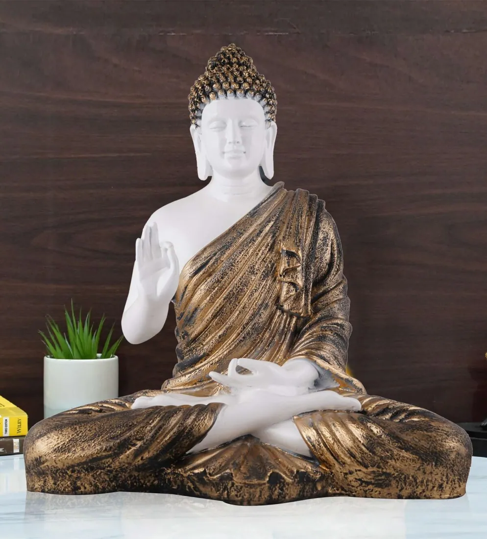 Dual-Tone Meditating Buddha Idol, photo 1 of 4
