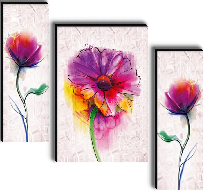 Watercolour Floral Digital Wall Painting, photo 1 of 4