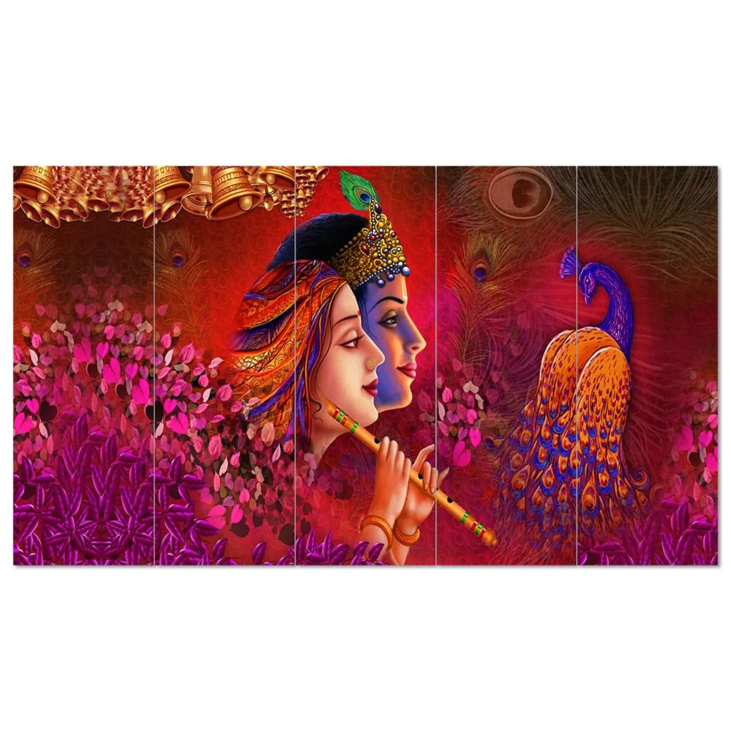 Radha Krishna Wall Painting Set, photo 1 of 4