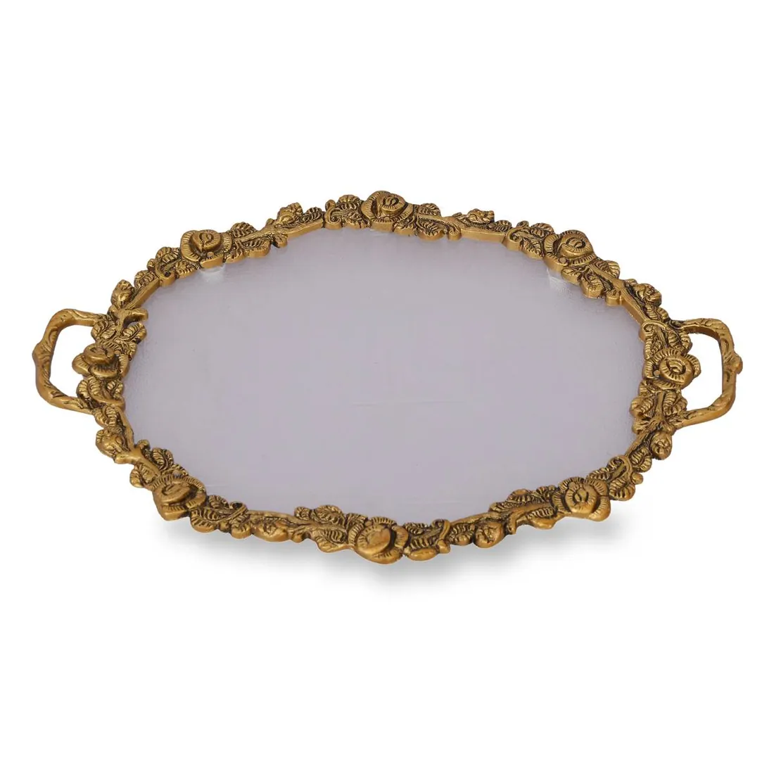 Oval Metal And Fiber Tray Big, photo 1 of 4
