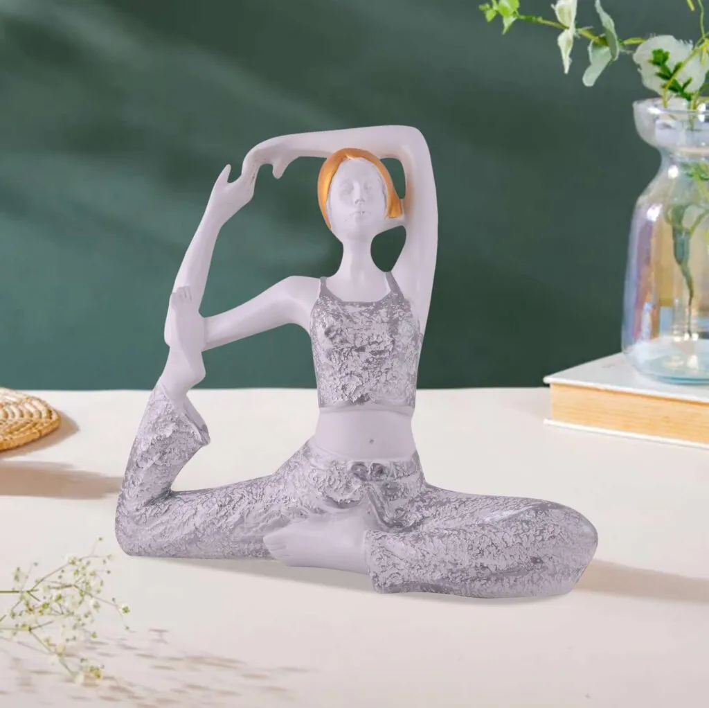 Resin Seated Yoga Pose Figurine, photo 1 of 4