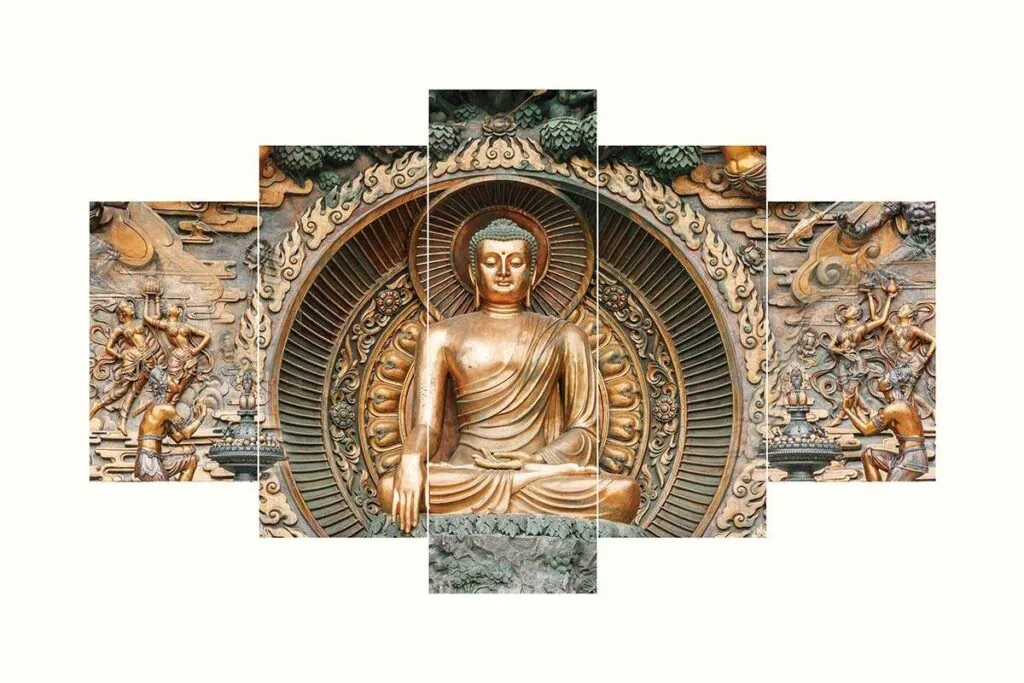 Stone Relief Buddha Wall Painting, photo 1 of 2