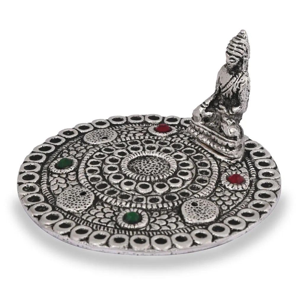 Insence And Dhoop Holder Buddha Round Stone, photo 1 of 4