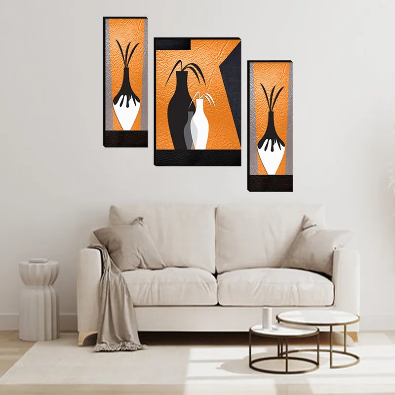 Abstract Vase Triptych Art, photo 1 of 4