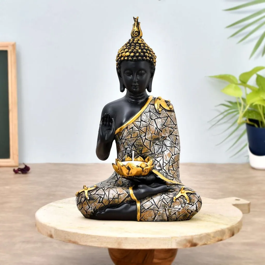 Blessing Resin Buddha Statue, photo 1 of 4