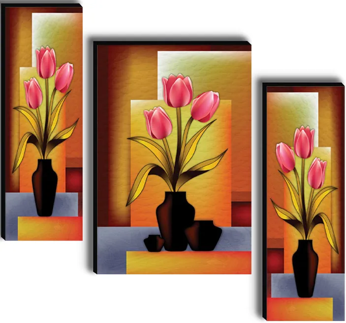Pink Tulip Vase Wall Art, photo 1 of 4
