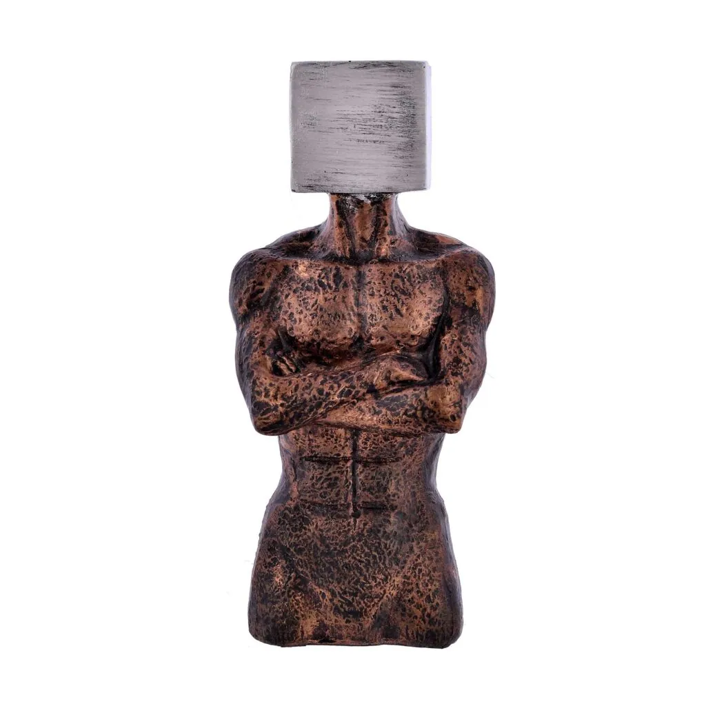 Abstract Resin Male Torso Sculpture, photo 1 of 4