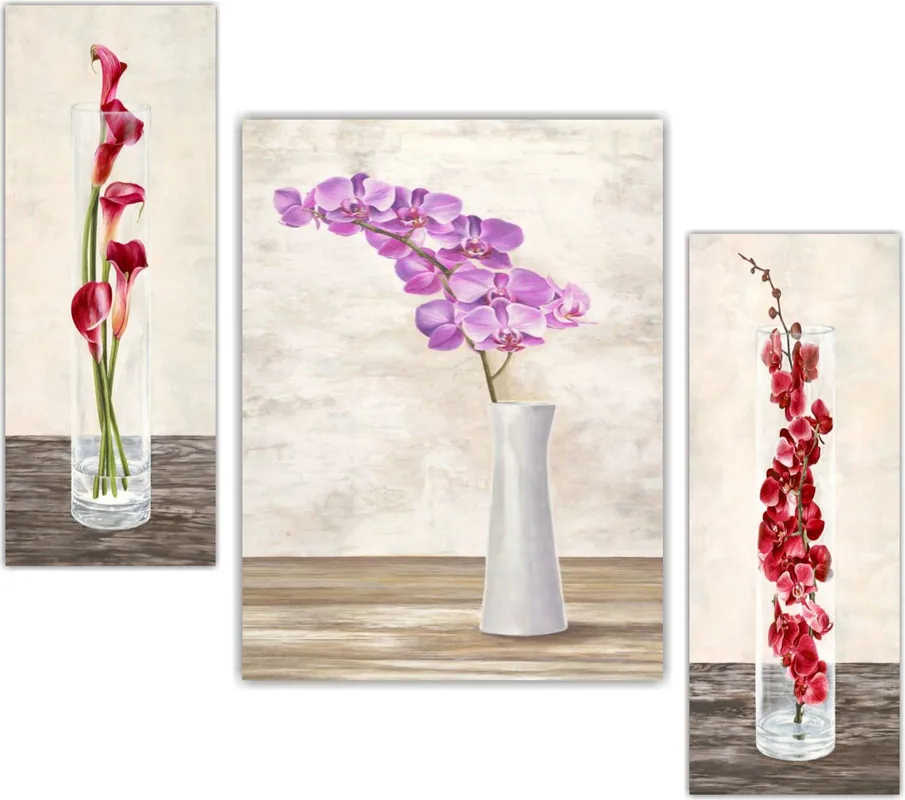 Purple Orchid Digital Wall Painting, photo 1 of 3