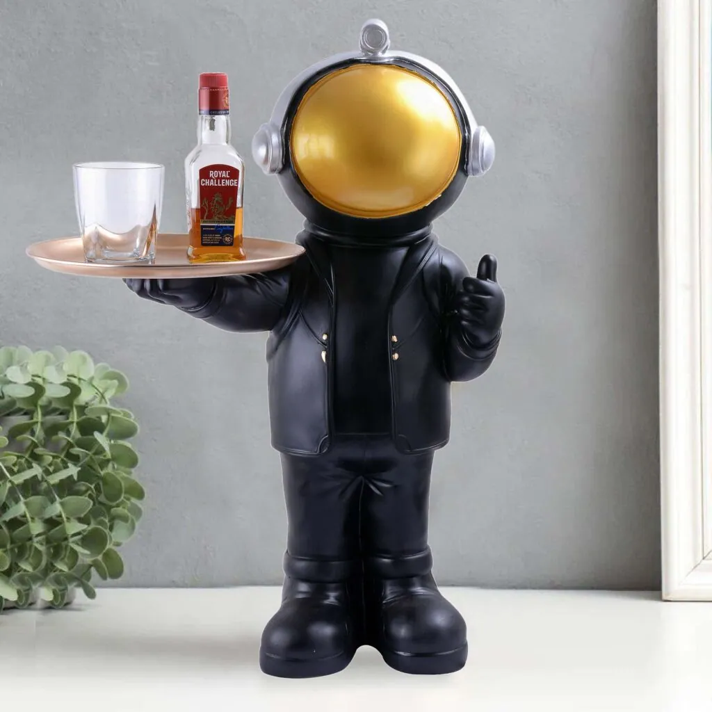 Black Astronaut Tray Figurine, photo 1 of 4