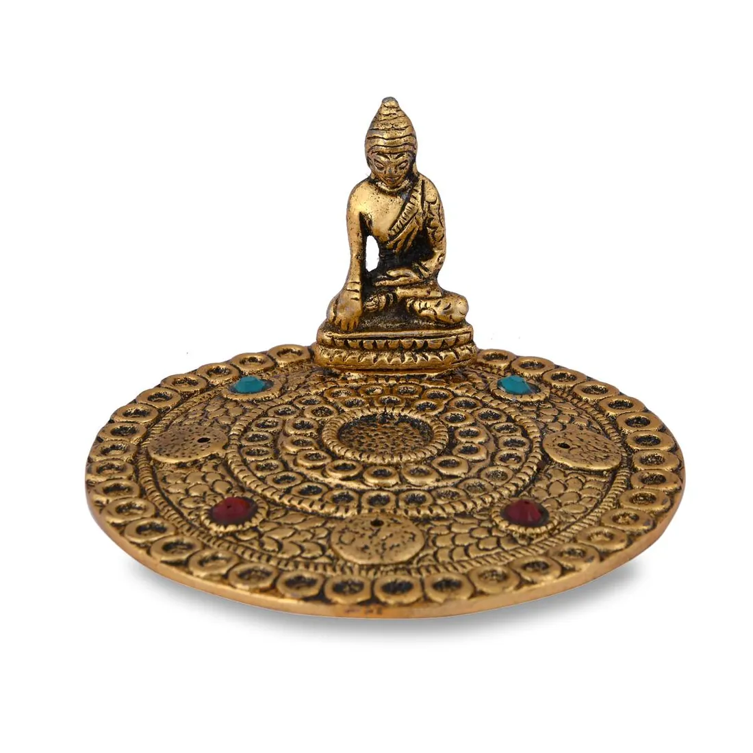 Insence And Dhoop Holder Buddha Round Stone, photo 1 of 4