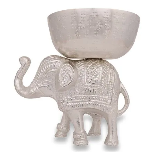 Elephant 6" With 6" Bowl New, photo 1 of 5