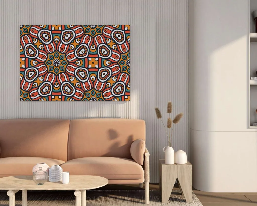 Abstract Mandala Canvas Painting, photo 1 of 4