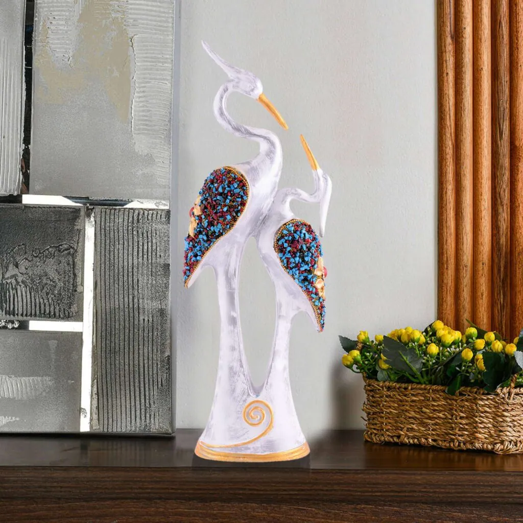 Resin Crane Pair Figurine, photo 1 of 4