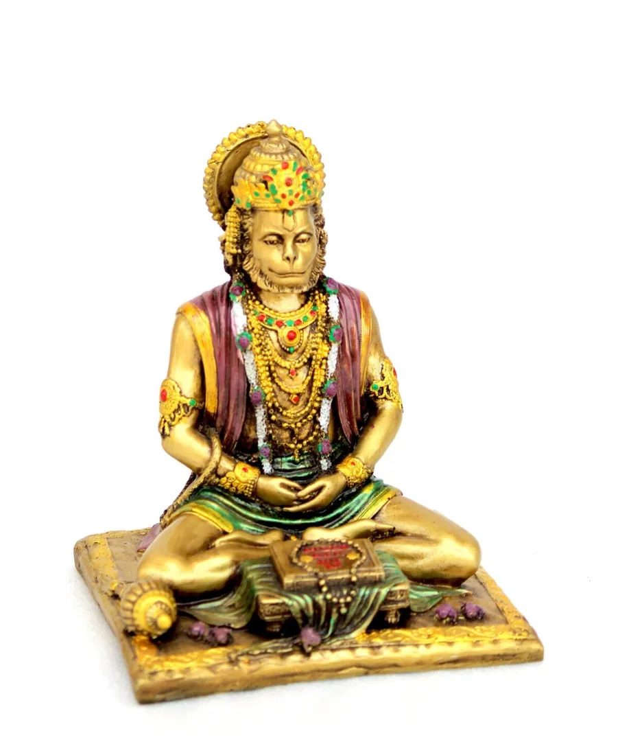 Resin Meditating Hanuman Idol, photo 1 of 4