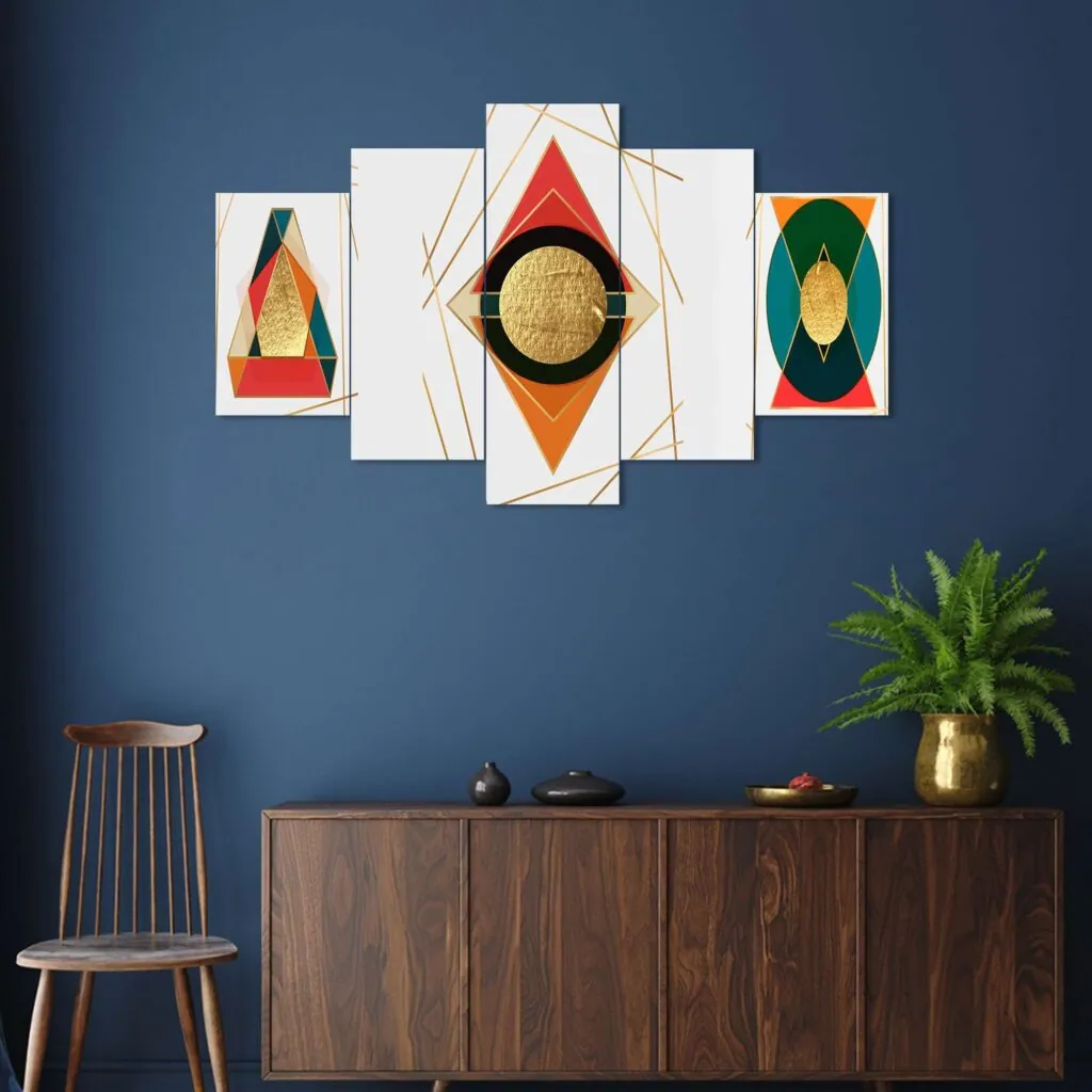 Geometric Abstract Wall Art Set, photo 1 of 4