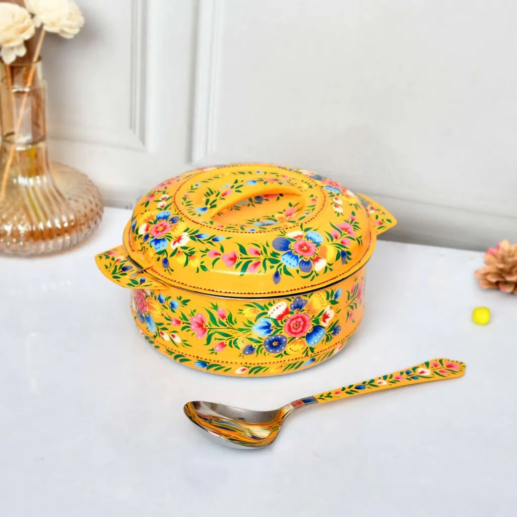 Painted Aluminium Casserole Hot Pot, photo 1 of 4