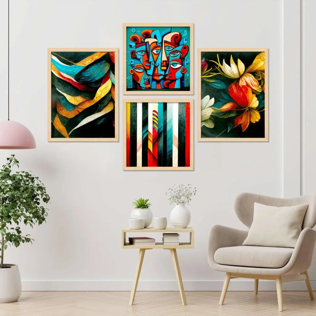 Abstract Geometric Wall Art Set, photo 1 of 3