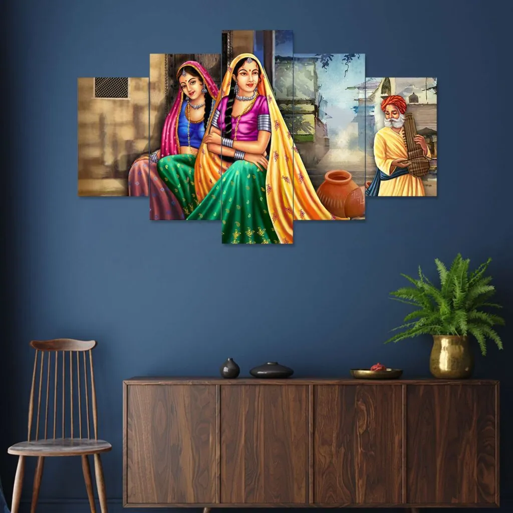 Traditional Indian Women Wall Painting, photo 1 of 4