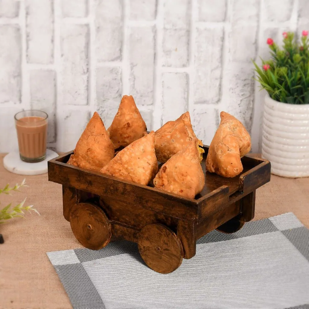 Wooden Cart Snack Serving Tray, photo 1 of 4