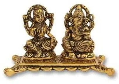 Laxmi Ganesha Rectangle Hollow