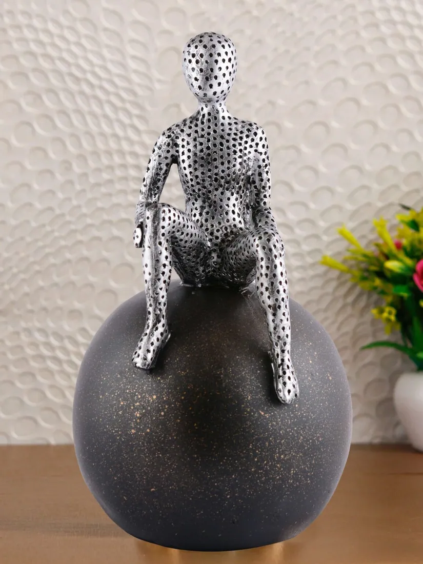 Resin Perforated Figure on Sphere, photo 1 of 4