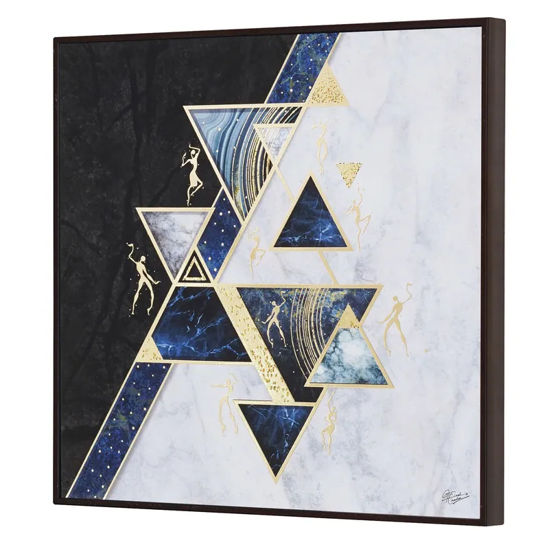 Geometric Triangle Foil Wall Art, photo 1 of 4