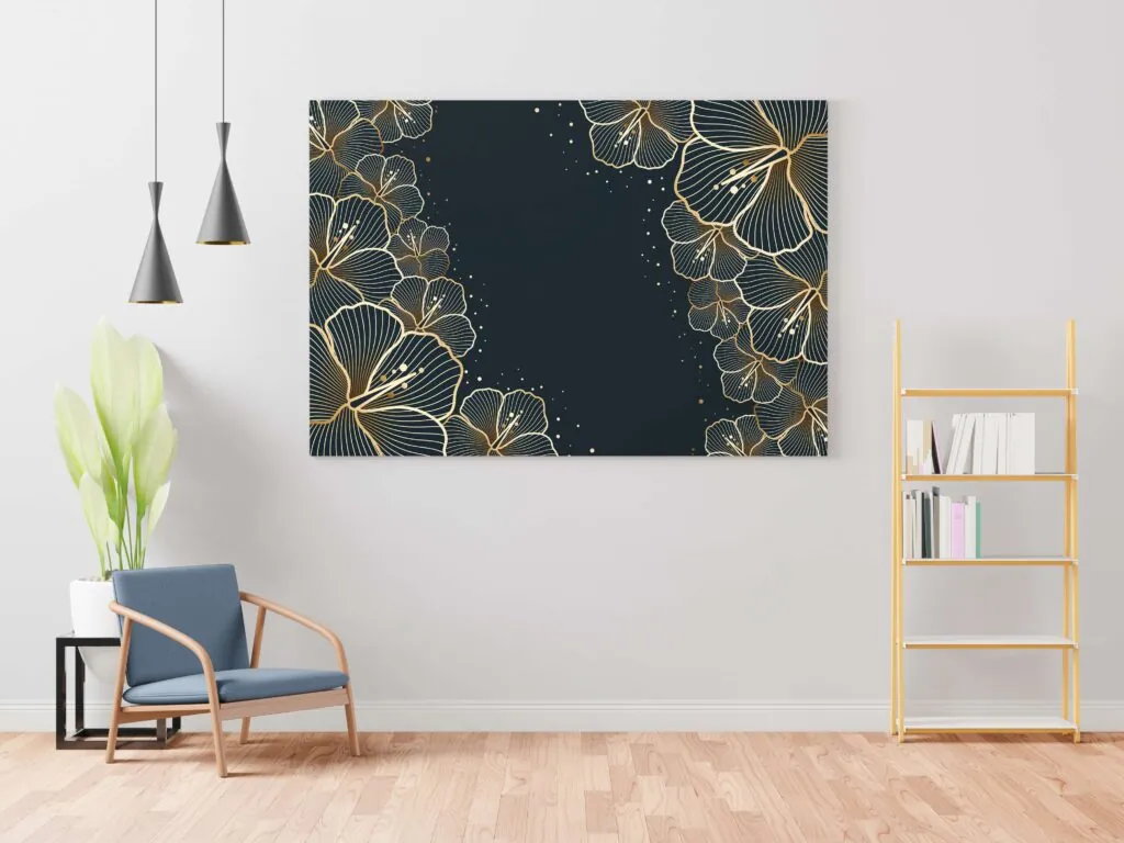 Ginkgo Leaf Canvas Painting, photo 1 of 4