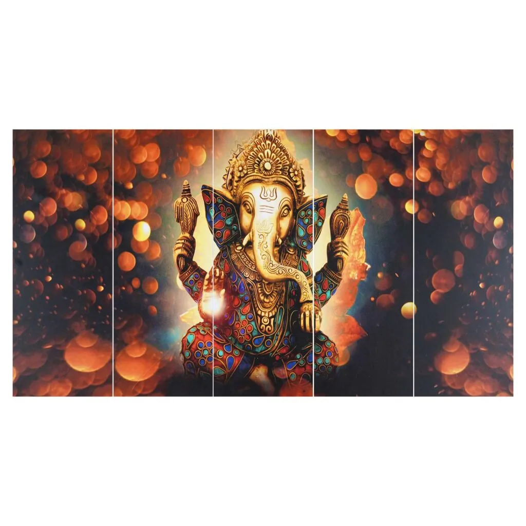 Lord Ganesha Split Wall Painting, photo 1 of 4