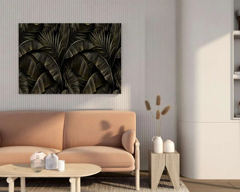 Banana Leaf Canvas Painting, photo 1 of 4