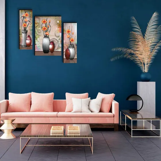 Floral Vases Digital Wall Painting